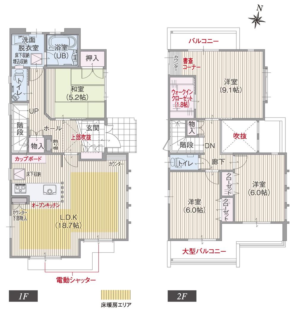 Floor plan. (T-4), Price 41,800,000 yen, 4LDK, Land area 148.69 sq m , Building area 110.63 sq m