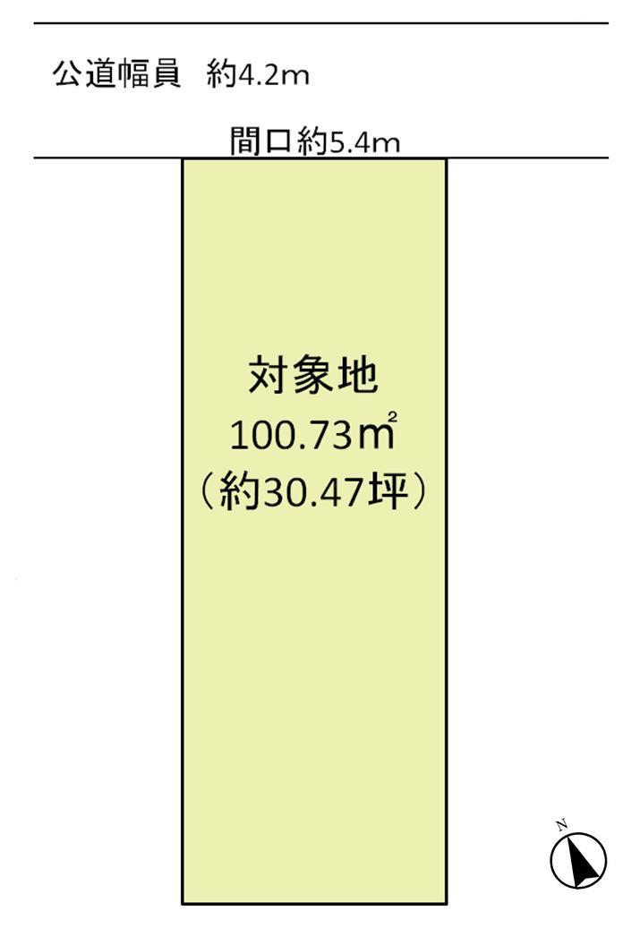 Compartment figure. Land price 11 million yen, Land area 100.73 sq m