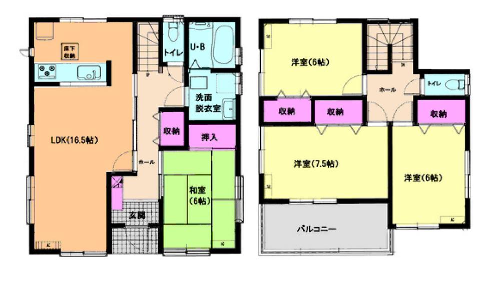 Floor plan. (9 Building), Price 34,800,000 yen, 4LDK, Land area 125.93 sq m , Building area 103.5 sq m
