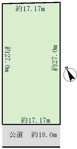 Compartment figure. Land price 54,500,000 yen, Land area 462 sq m