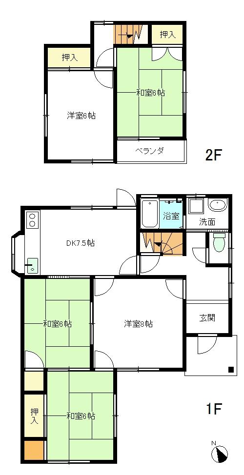 Floor plan. 23 million yen, 5DK, Land area 166.59 sq m , If the building area 90.26 sq m drawings and the present situation is different, it has a current state priority