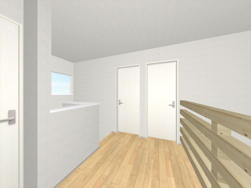 Rendering (introspection). Building A, second floor hallway image