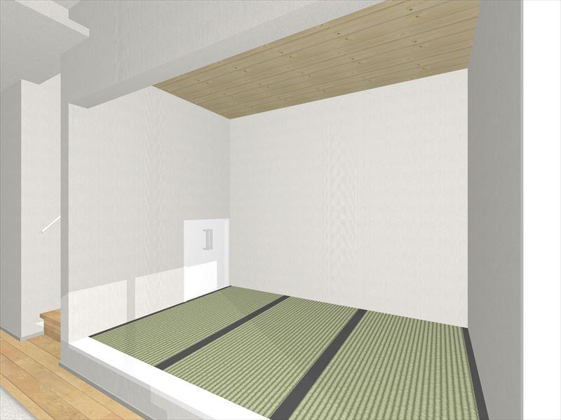 Rendering (introspection). Building B tatami corner image