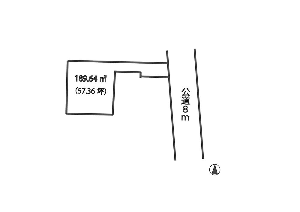 Compartment figure. Land price 17.3 million yen, Land area 189.64 sq m