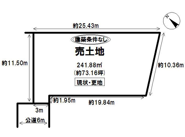 Compartment figure. Land price 32,850,000 yen, Land area 241.88 sq m