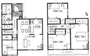 Floor plan. 28.8 million yen, 4LDK, Land area 118.78 sq m , Building area 99.38 sq m