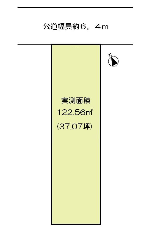 Compartment figure. Land price 19,800,000 yen, Land area 122.56 sq m