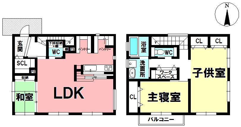 Floor plan. 37.5 million yen, 3LDK, Land area 214.75 sq m , Building area 104.34 sq m