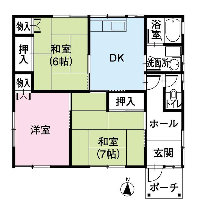 Floor plan. 21,400,000 yen, 3DK, Land area 161.48 sq m , Building area 73.02 sq m