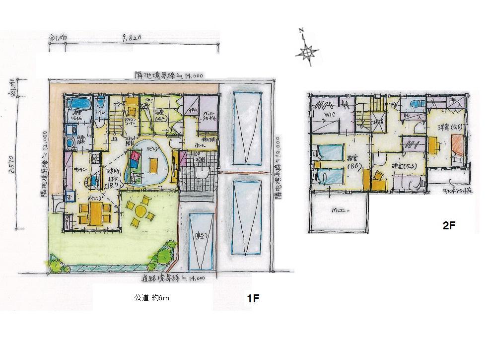 Other building plan example. Building plan example (No. 5 locations) Building area 117.30 sq m