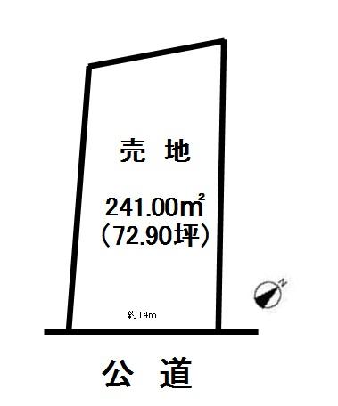 Compartment figure. Land price 24,800,000 yen, Land area 241 sq m