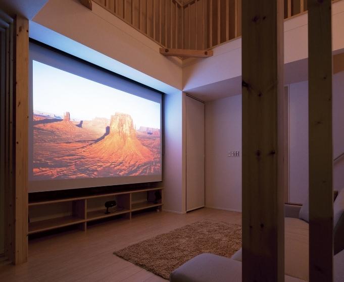 Same specifications photos (living). Electric screen ・ projector ・ Is the sound fully equipped. Photo same specifications construction cases