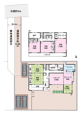 Floor plan. 38,500,000 yen, 6LDK + S (storeroom), Land area 352 sq m , Building area 177.66 sq m