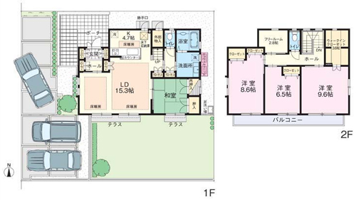 Floor plan. Night view