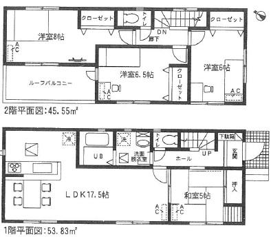 Floor plan. 31,800,000 yen, 4LDK, Land area 119.94 sq m , Building area 99.38 sq m