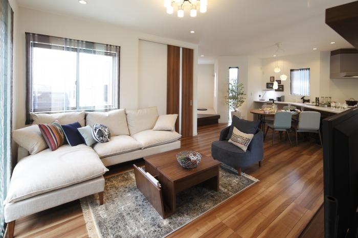 Living. Bright living relaxation of location