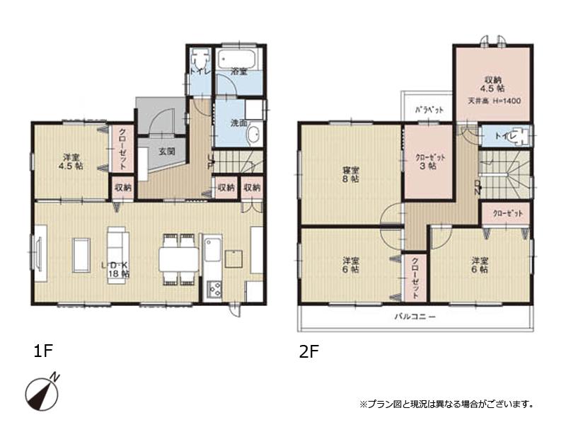 Floor plan. (B No. land), Price 35,980,000 yen, 4LDK+S, Land area 148.77 sq m , Building area 118.42 sq m