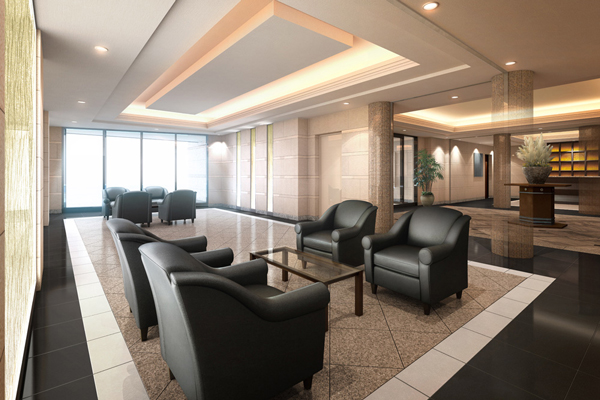 Shared facilities.  [Owner's Lounge <1F>] While filled with elegant flavor, Will be open as a space that you can feel free to use (Rendering)
