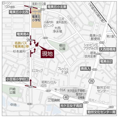 Local guide map. Detail view