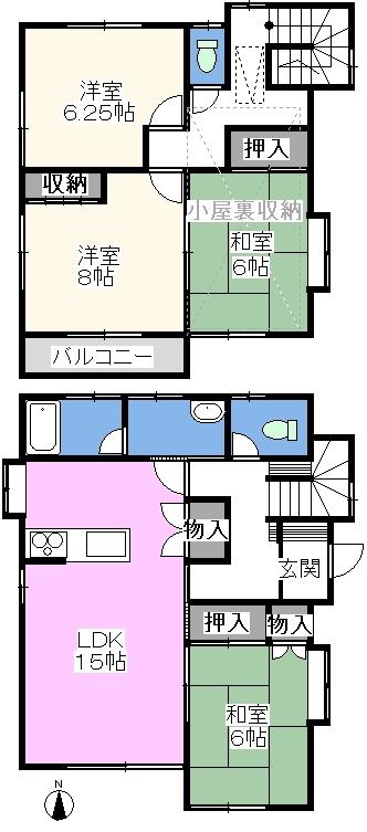 Floor plan. 23.8 million yen, 4LDK, Land area 142.2 sq m , Building area 103.08 sq m