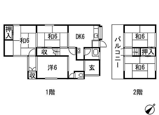 Floor plan. 13.8 million yen, 5DK, Land area 156.73 sq m , Building area 85.91 sq m