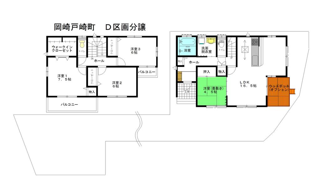 Floor plan. 35,800,000 yen, 4LDK, Land area 168.69 sq m , Building area 105.17 sq m 2013 April completed