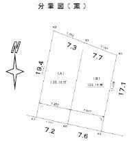 Compartment figure. Land price 12.9 million yen, Land area 136 sq m