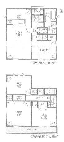 Floor plan. (1 Building), Price 22,900,000 yen, 4LDK, Land area 133.38 sq m , Building area 95.58 sq m