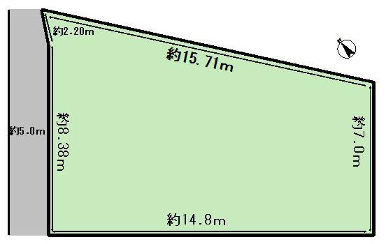 Compartment figure. Land price 14.2 million yen, Land area 132.69 sq m