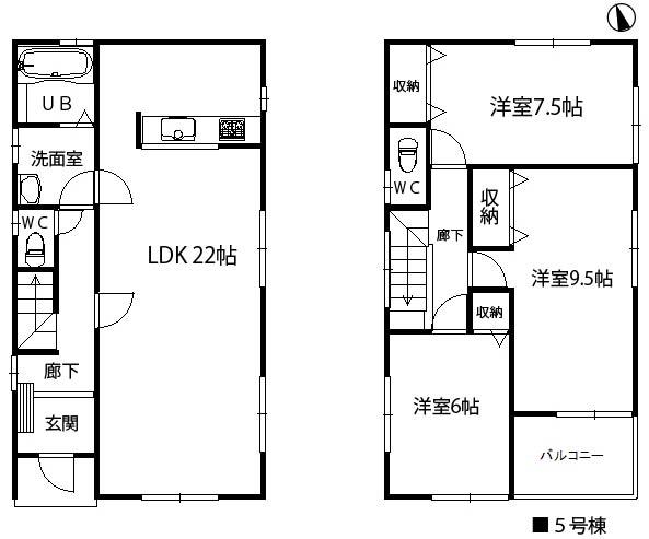 Floor plan. 27,800,000 yen, 4LDK, Land area 121.81 sq m , Building area 102.69 sq m