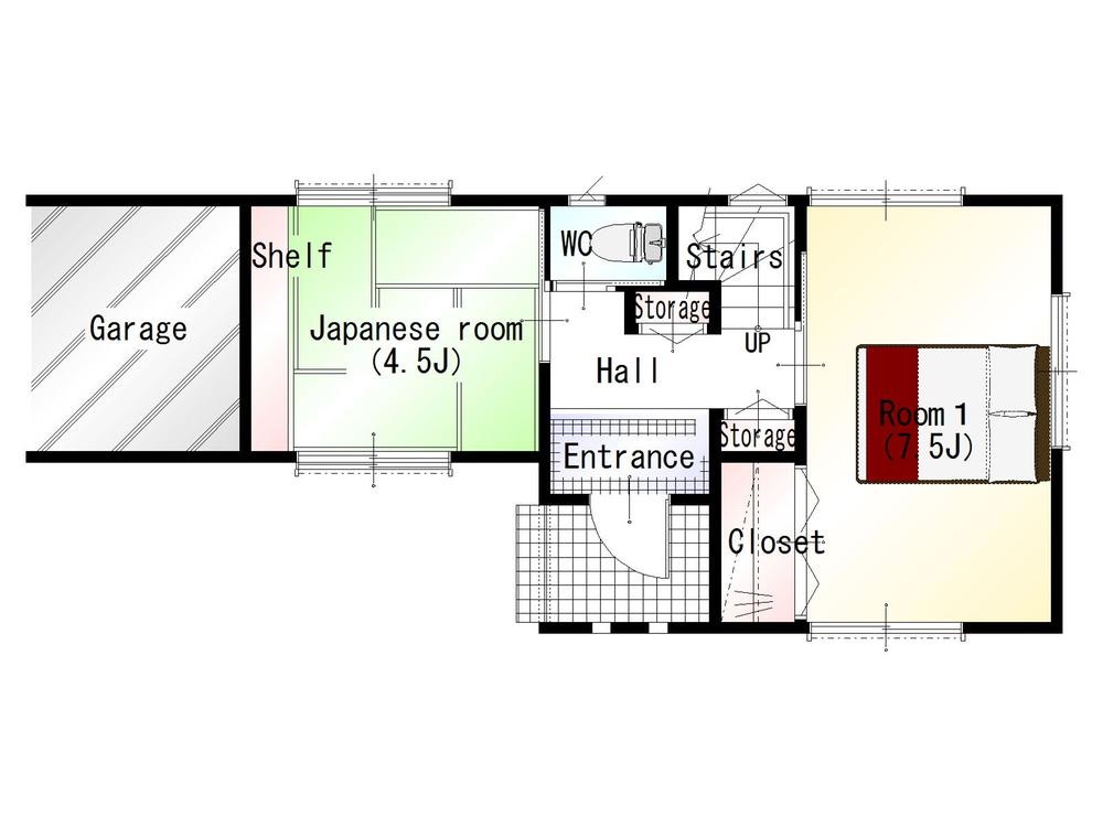 Floor plan. 29,800,000 yen, 4LDK, Land area 89.58 sq m , It becomes the floor plan of the building area 109.32 sq m 1 floor. 