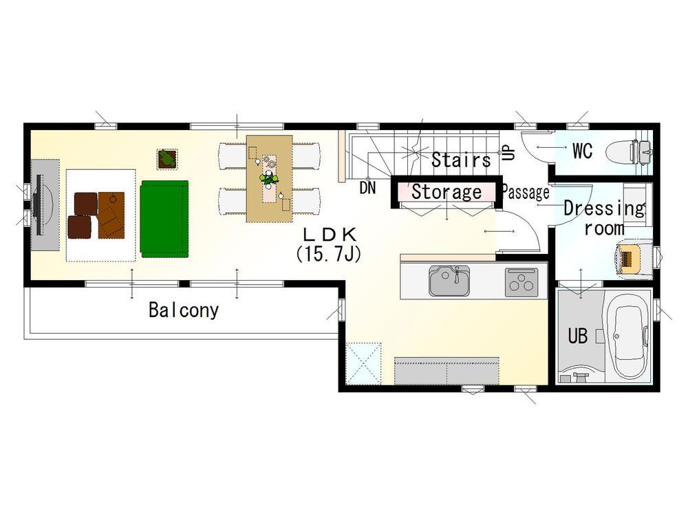 Floor plan. 29,800,000 yen, 4LDK, Land area 89.58 sq m , It becomes the floor plan of the building area 109.32 sq m 2 floor. 