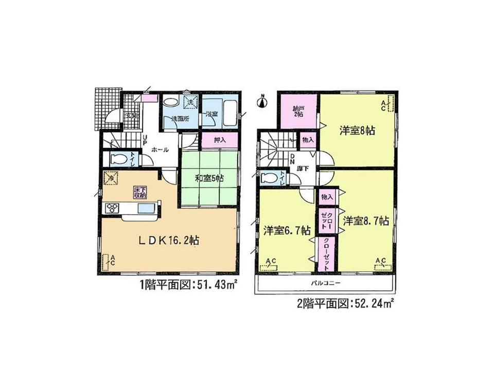 Floor plan. 28,900,000 yen, 4LDK + S (storeroom), Land area 137.59 sq m , Building area 103.67 sq m 1 Building It is a floor plan! 