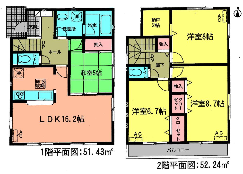 Floor plan. (1 Building), Price 28,900,000 yen, 4LDK+S, Land area 137.59 sq m , Building area 103.67 sq m