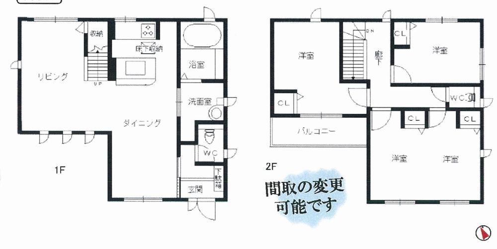 Floor plan. 32,800,000 yen, 3LDK, Land area 187.7 sq m , Building area 100.2 sq m