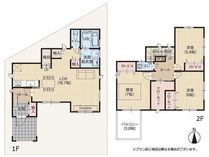 Floor plan. (A No. land), Price 27,980,000 yen, 3LDK, Land area 111.25 sq m , Building area 97.52 sq m