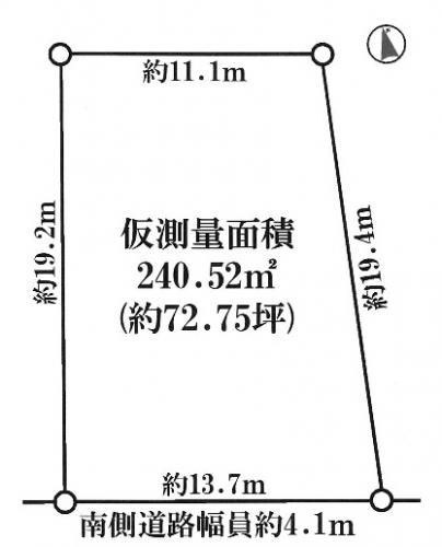 Compartment figure. Land price 15.8 million yen, Land area 238.01 sq m