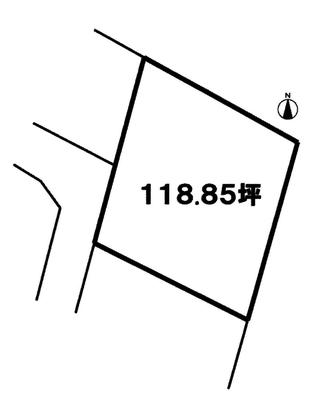 Compartment figure. Land price 55,800,000 yen, Land area 392.92 sq m