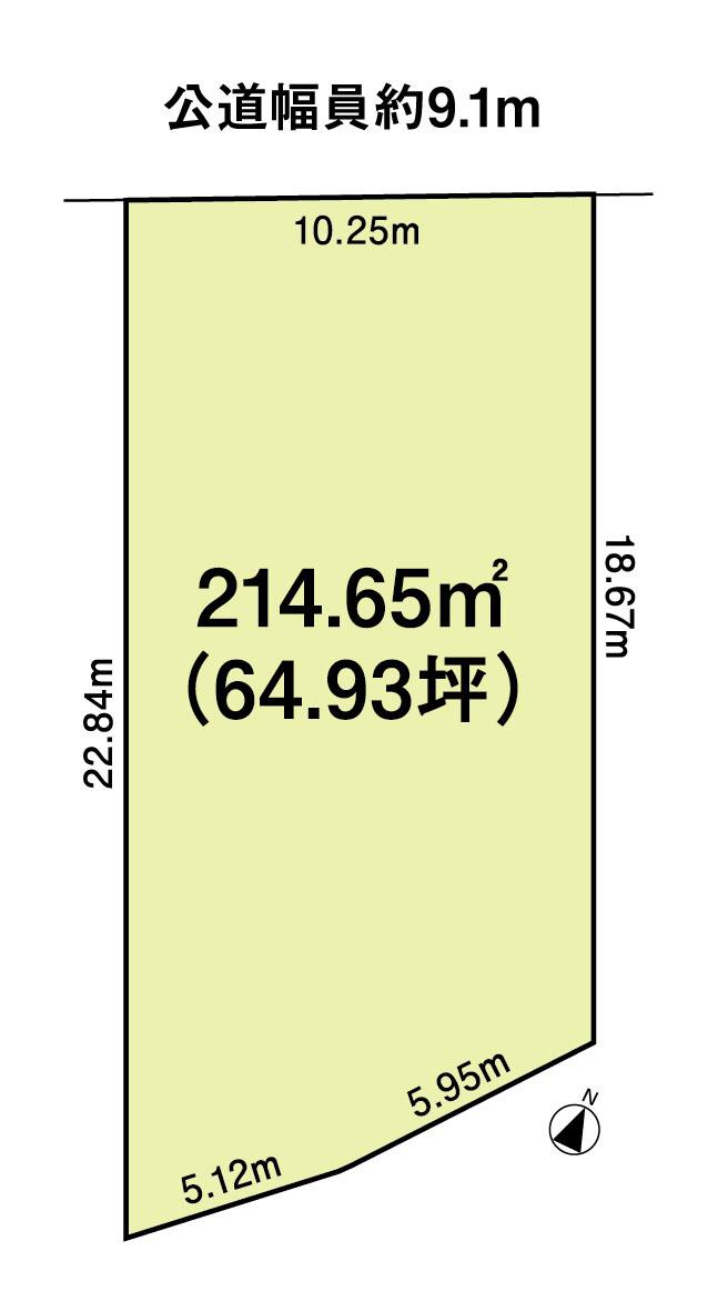 Compartment figure. Land price 41,960,000 yen, Land area 214.65 sq m