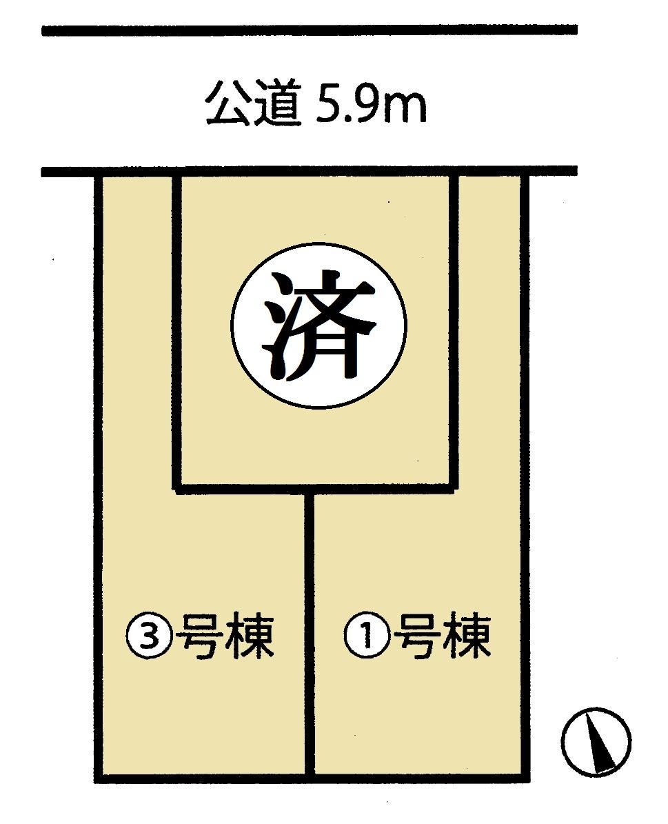 The entire compartment Figure.  ◆ Parking three or more ◆ Abundant storage mortgage!  ◆ Sunny! With wide balcony! Popular face-to-face kitchen! ! ! 