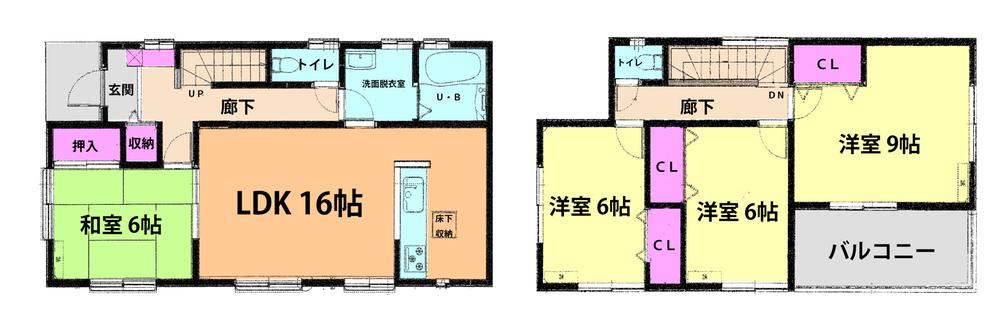 Floor plan. (13 Building), Price 34,800,000 yen, 4LDK, Land area 144.56 sq m , Building area 103.92 sq m