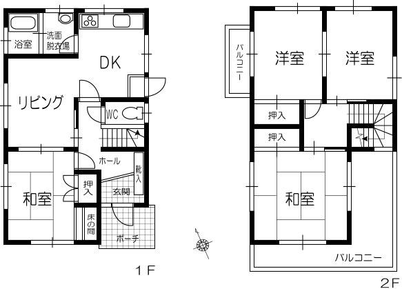 Floor plan. 20.8 million yen, 4LDK, Land area 101.14 sq m , Building area 90.27 sq m