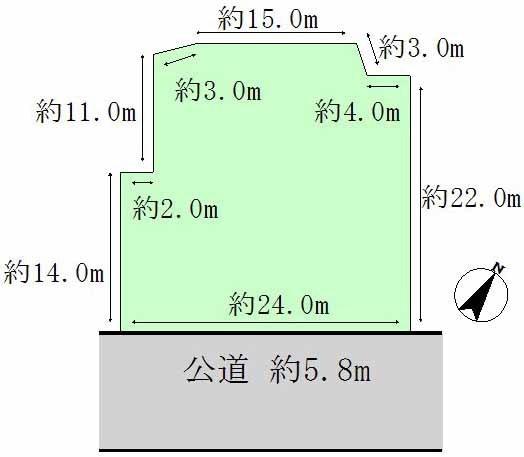 Compartment figure. Land price 70 million yen, Land area 551 sq m