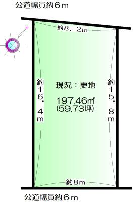 Compartment figure. Land price 21 million yen, Land area 197.46 sq m