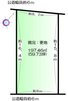 Compartment figure. Land price 21 million yen, Land area 197.46 sq m