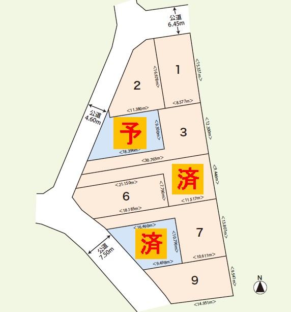 The entire compartment Figure. Total compartment 9 compartment selling compartment 6 compartment (No.4 will be free design section)