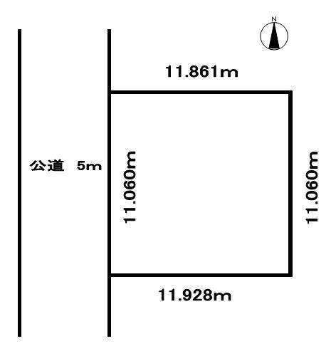 Compartment figure. Land price 17 million yen, Land area 132 sq m