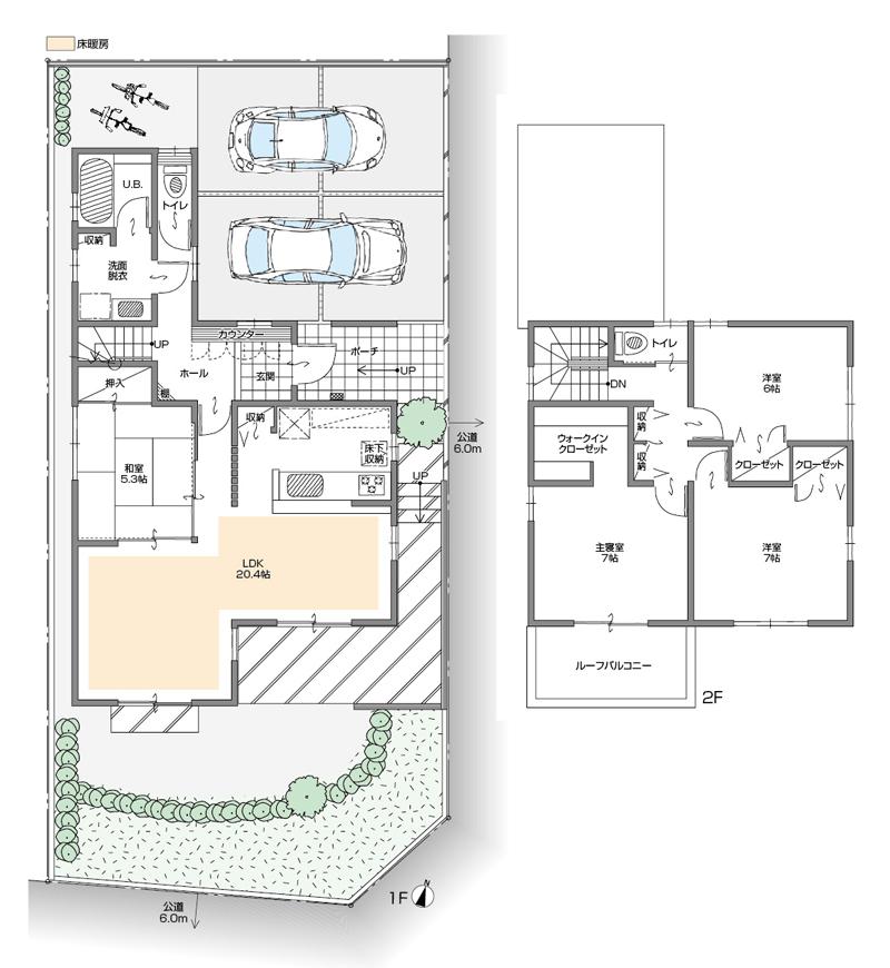 Floor plan. (A Building), Price 39,800,000 yen, 4LDK+S, Land area 172.03 sq m , Building area 114.11 sq m