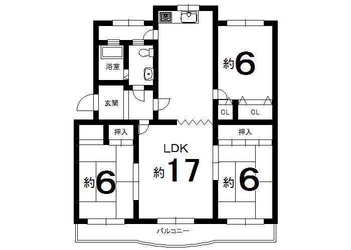 Floor plan. 3LDK, Price 5.5 million yen, Occupied area 71.68 sq m , Balcony area 10 sq m