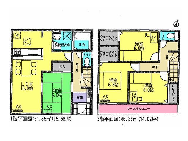 Floor plan. 25,900,000 yen, 4LDK, Land area 160 sq m , Building area 97.73 sq m floor plan